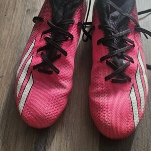 Pink and Black Athletic Shoes
